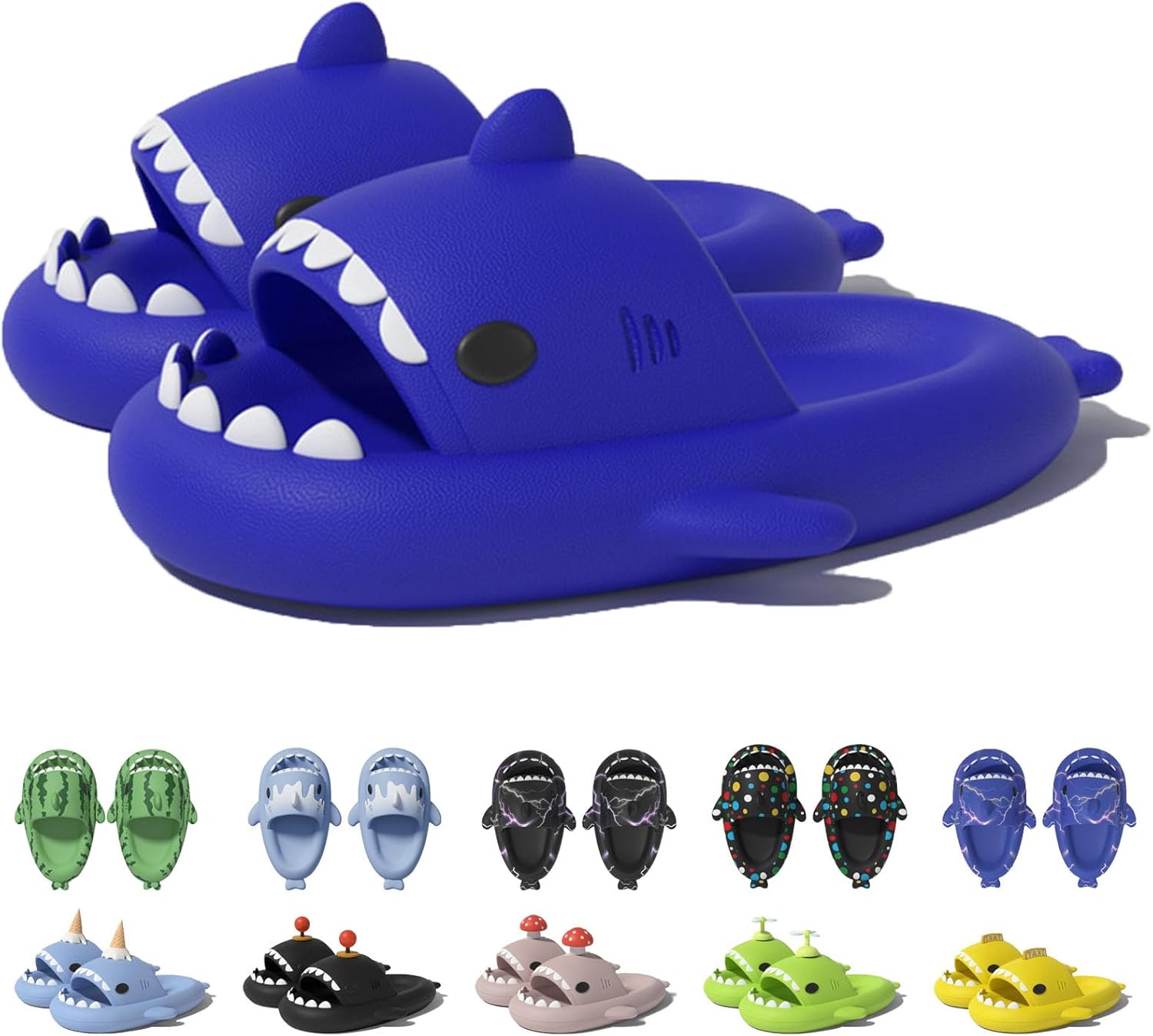 

Шлепанцы в форме акулы в рожке мороженого Jfxgjuv, темно-синий