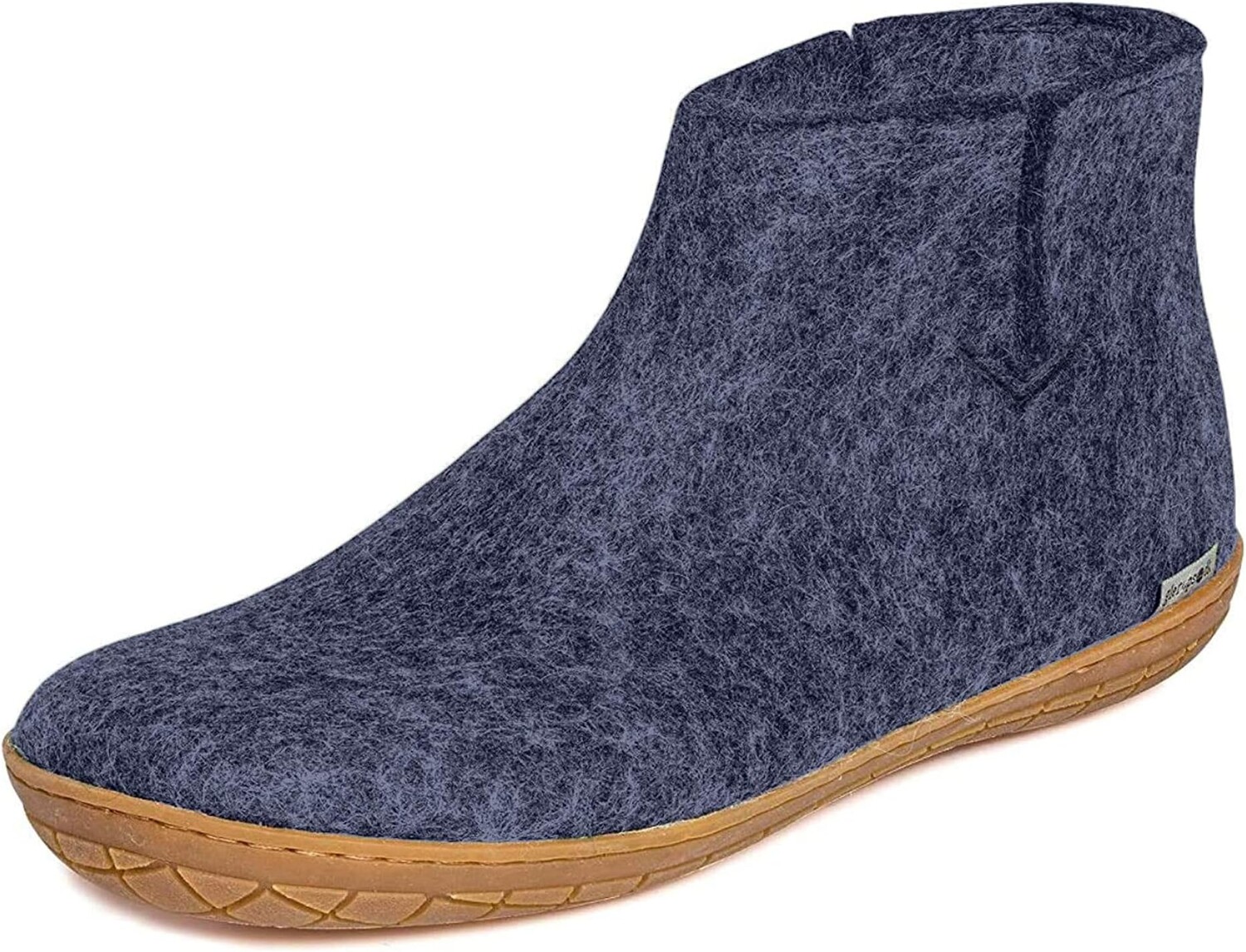 

Тапочки Wool Boot Rubber Outsole Glerups, цвет Denim/Honey Rubber