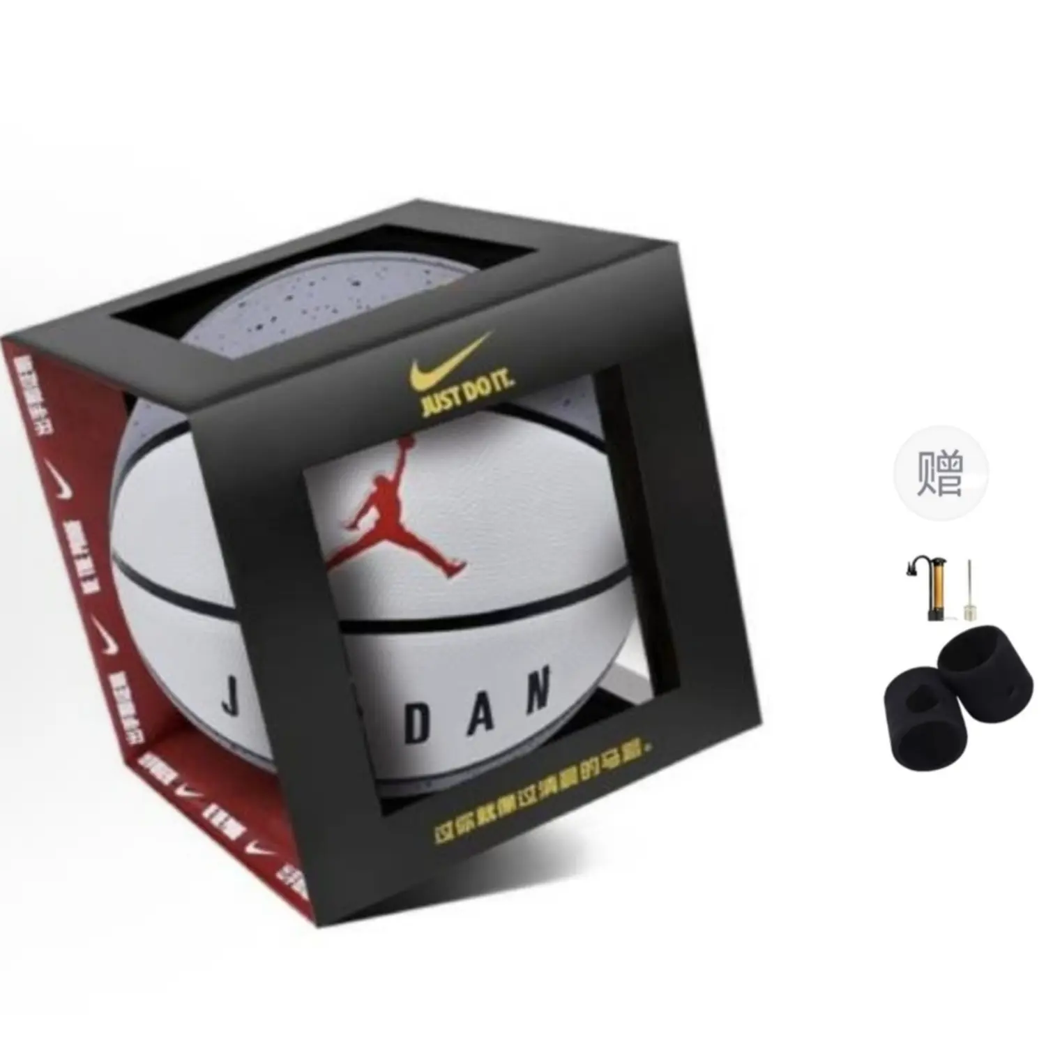 

Jordan Резиновый баскетбольный мяч бело-серый размер 7, размер 6, размер 5 тренировочный унисекс