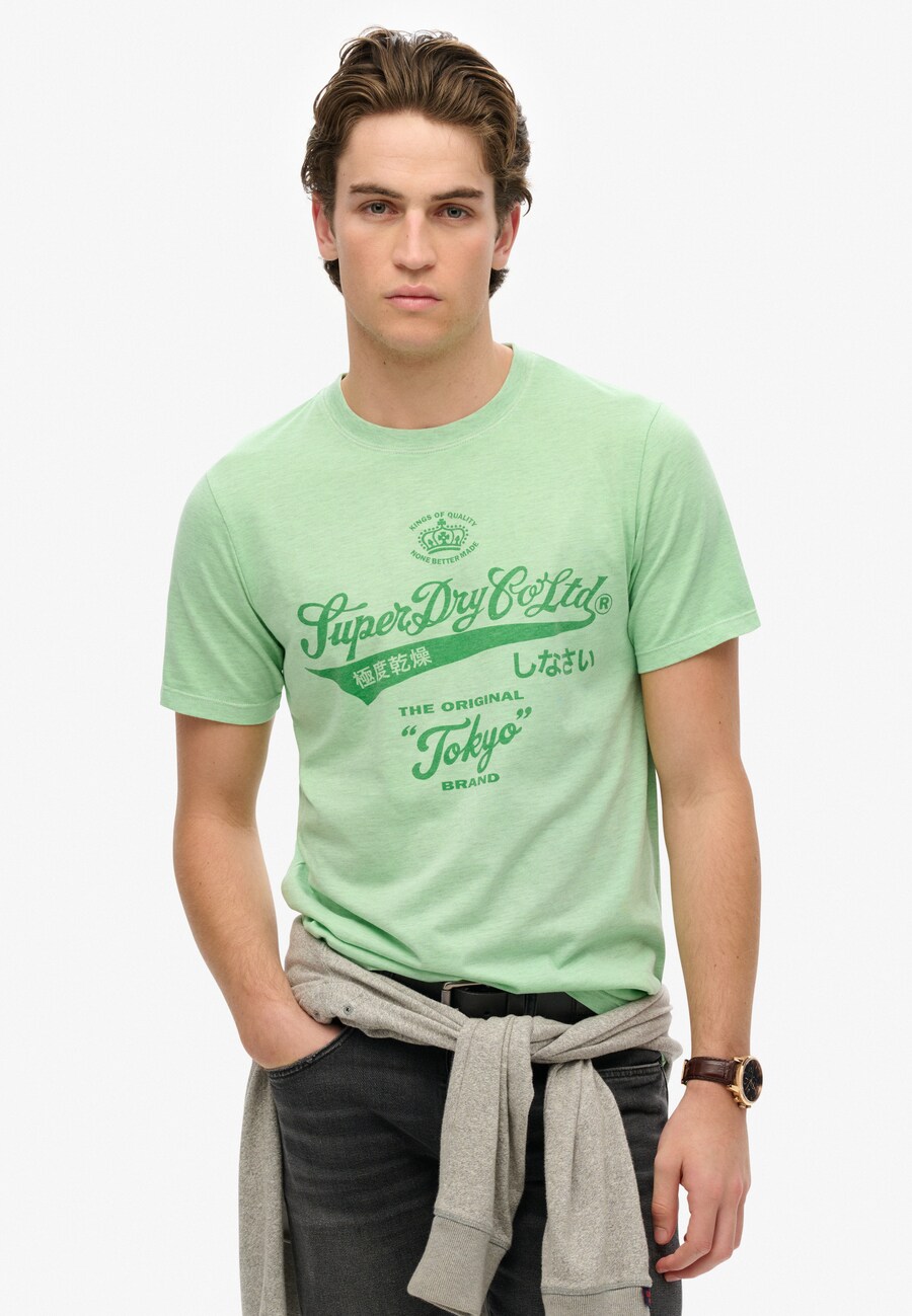 

Рубашка Superdry, цвет Apple/Light green