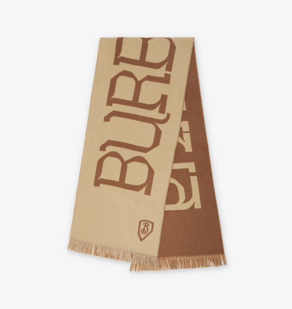 

Шарф с логотипом Burb mu heraldry Burberry, желтый