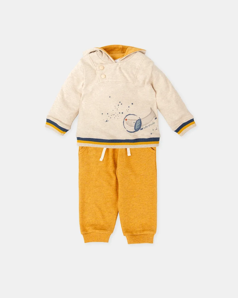 

Детский комплект из двух предметов, горчичного и натурального цвета Tutto Piccolo