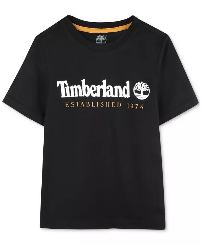 

Футболка с короткими рукавами и графическим логотипом Big Boys Timberland, черный