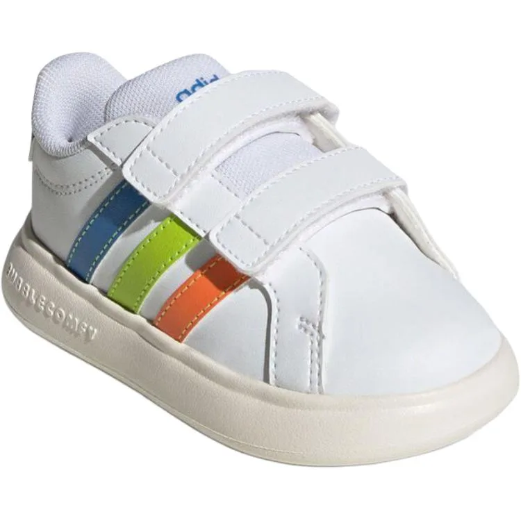 Adidas Кроссовки Grand Court 3.0 Low Top для малышей белые — фото 4