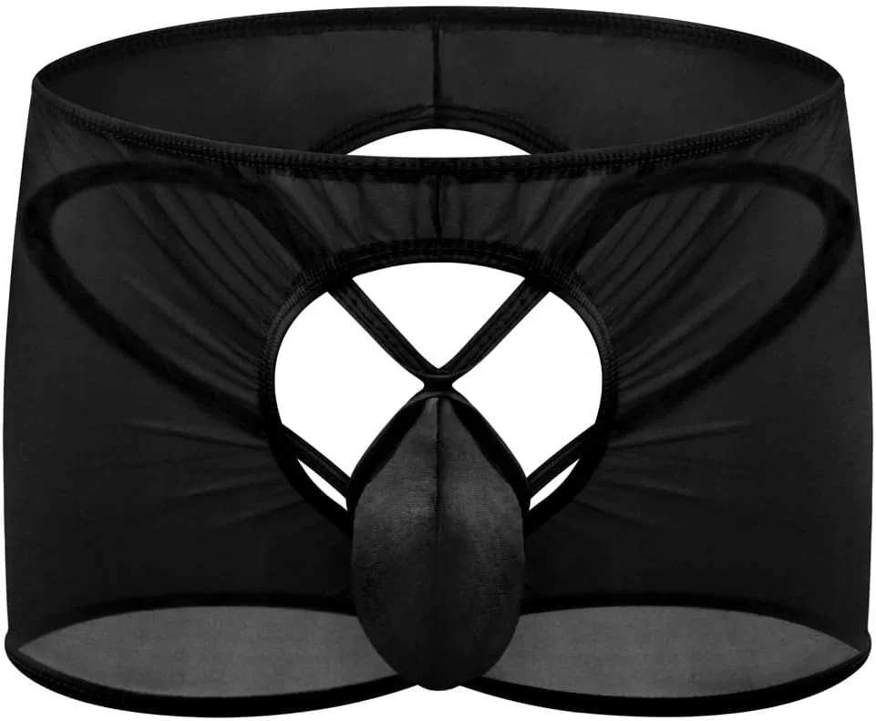 Трусы мужские с завязками, Black
