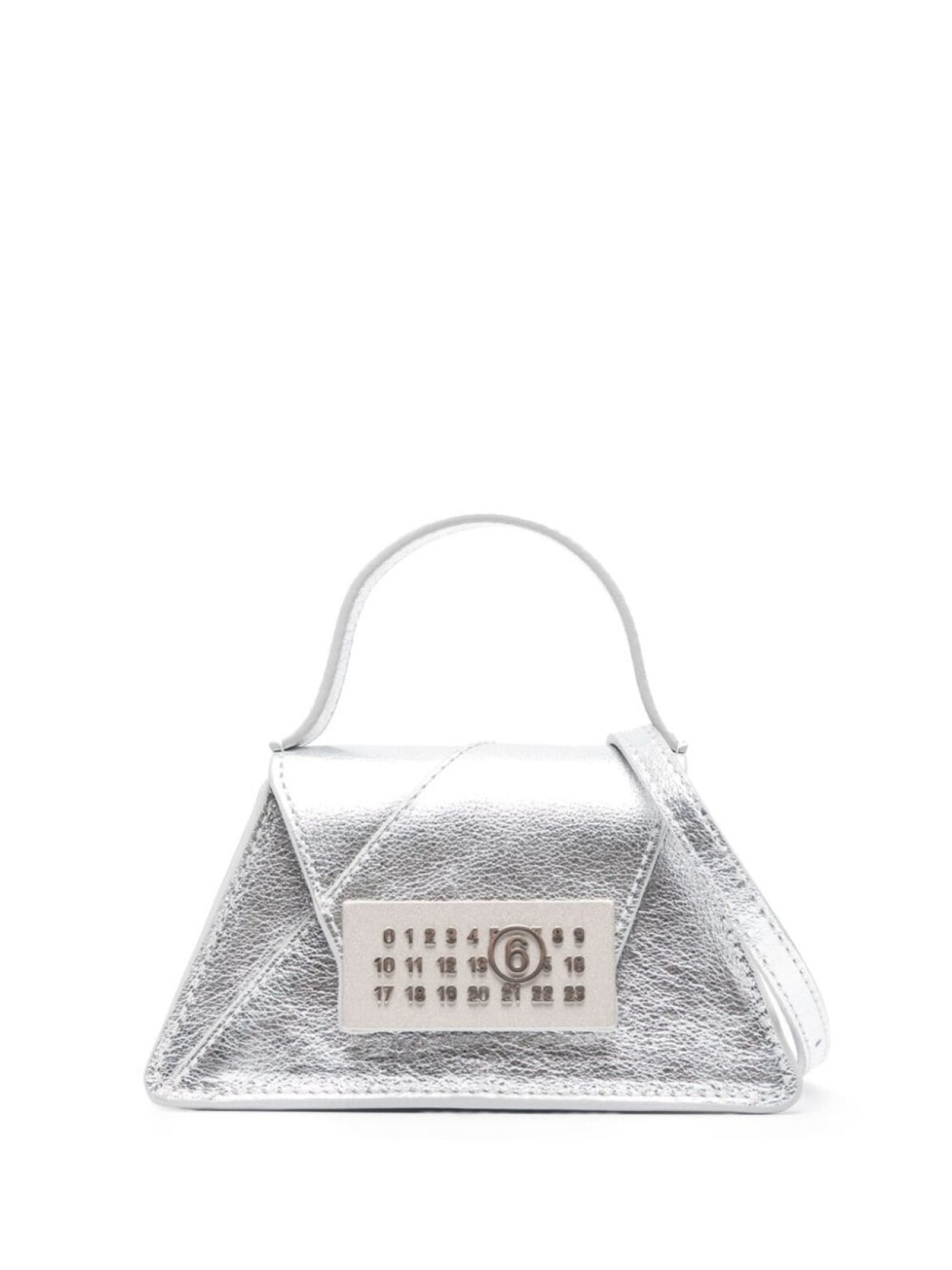 

Мини-сумка MM6 Maison Margiela Numeric с верхней ручкой, серый