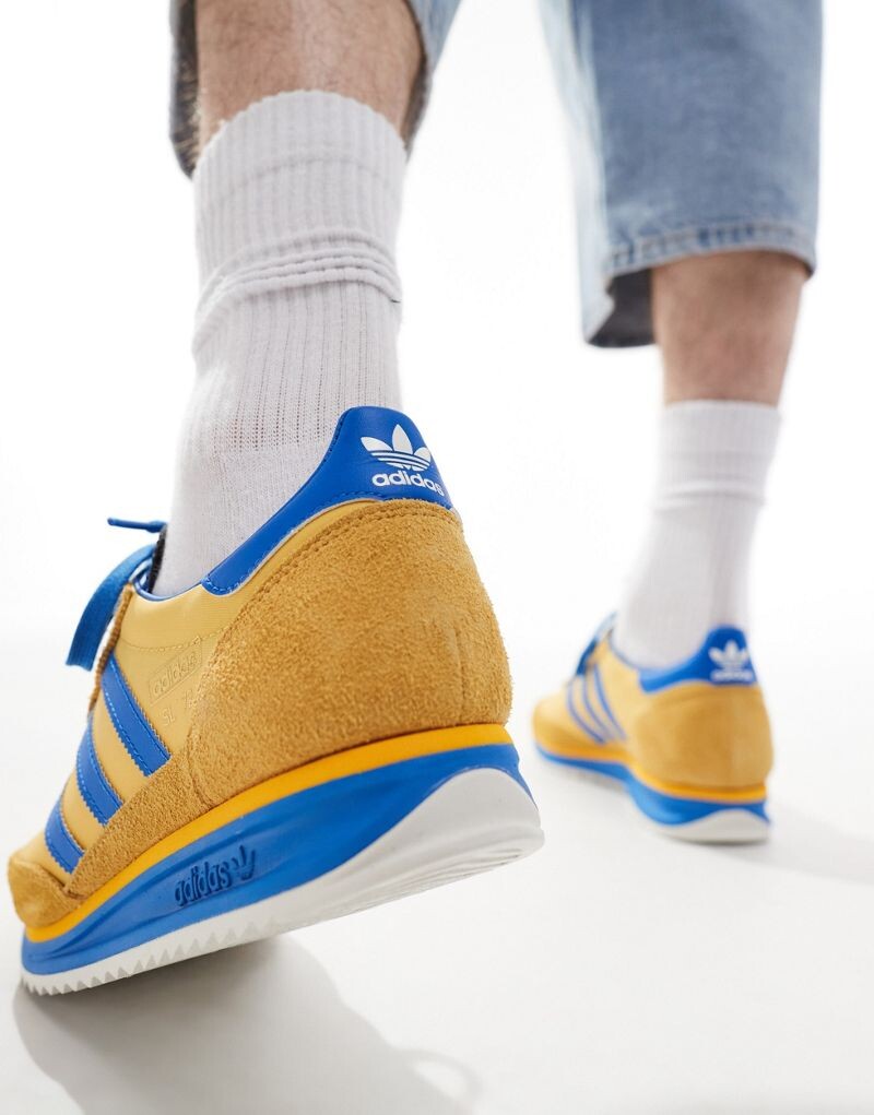 Adidas Originals - SL 72 RS - Желто-синие кроссовки — фото 3