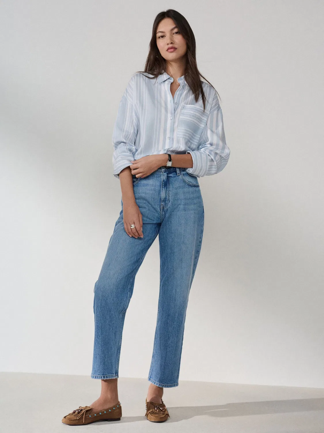 Обычные джинсы 'Аутентичные' Next, Blue Denim — фото 4