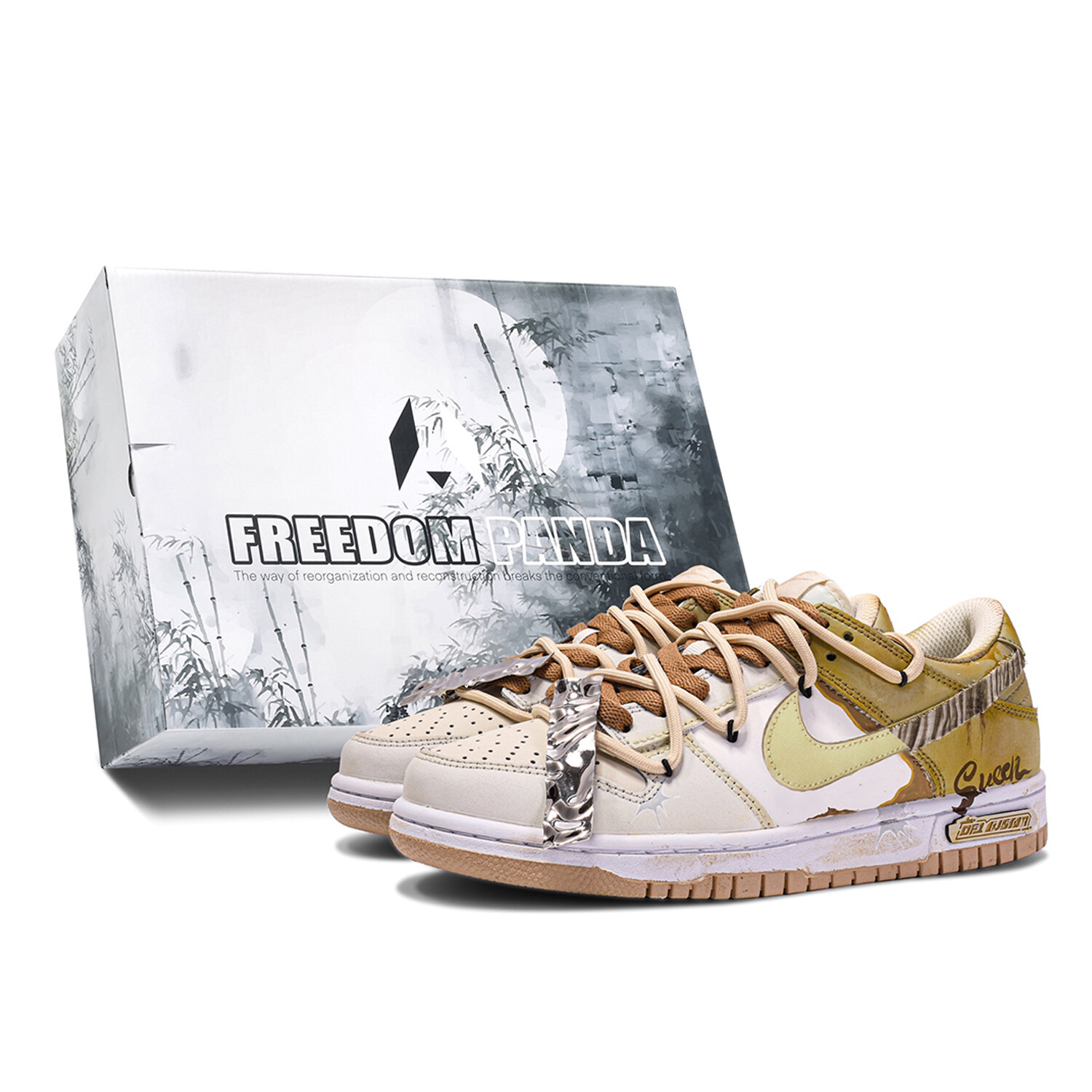 

Кроссовки Nike Dunk Skateboarding Shoes Men Low-top Yellow, желтый
