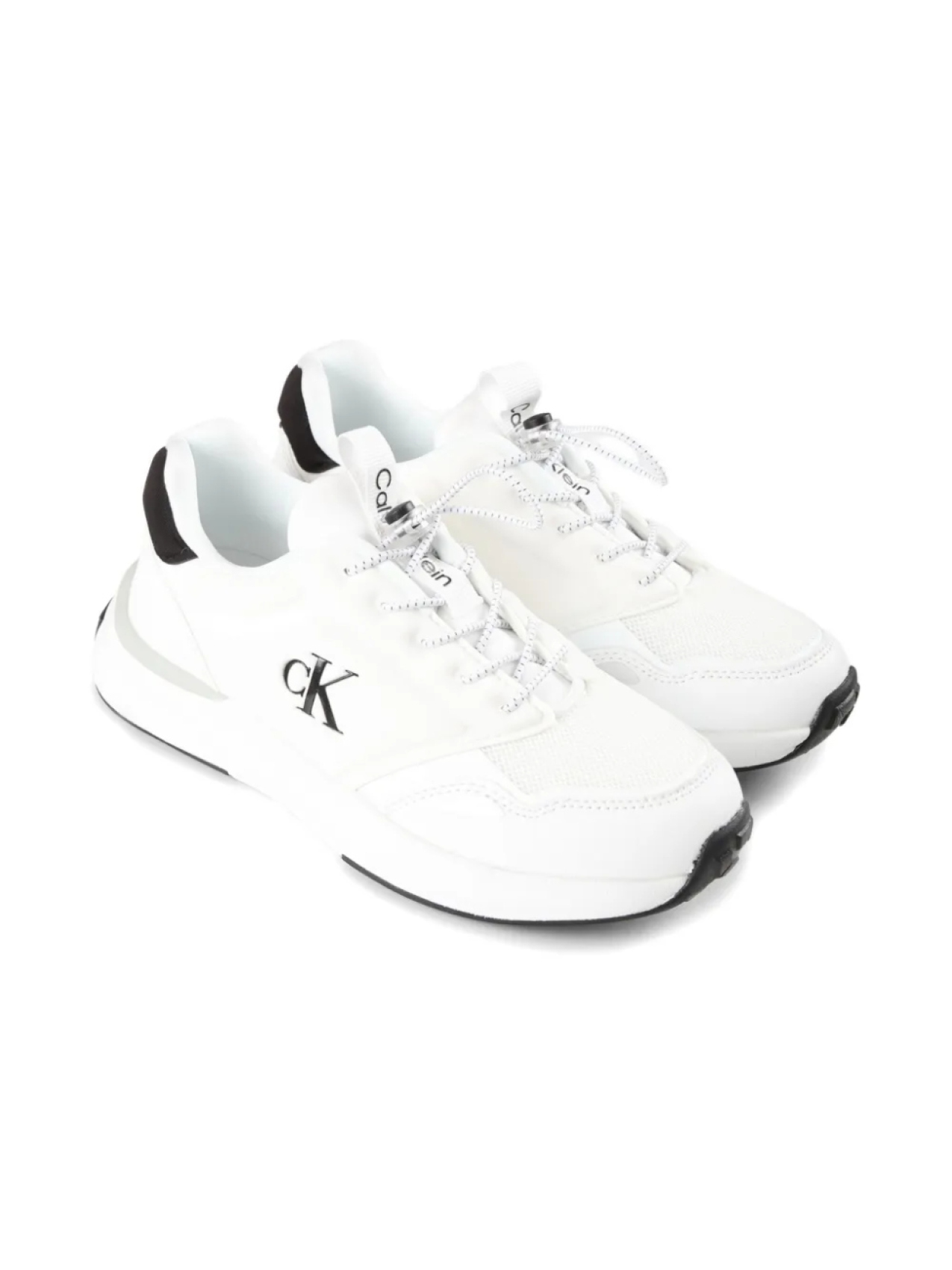 

Кроссовки на шнуровке Calvin Klein Kids, белый