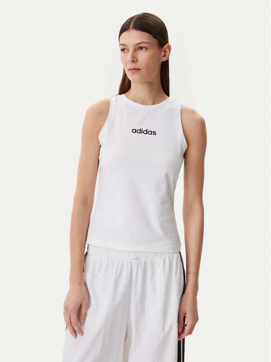 

Топ облегающего кроя Essentials Linear JC5799 Adidas, белый