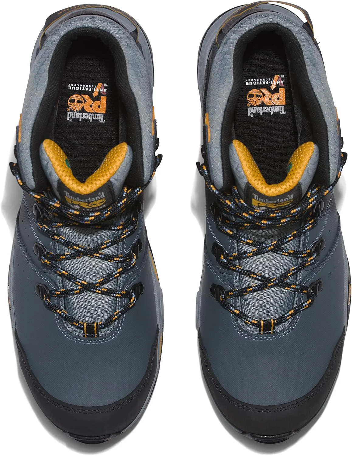 Мужские рабочие ботинки Timberland PRO Switchback с композитным носком, водонепроницаемые, высота 6 дюймов, серый/желтый — фото 4