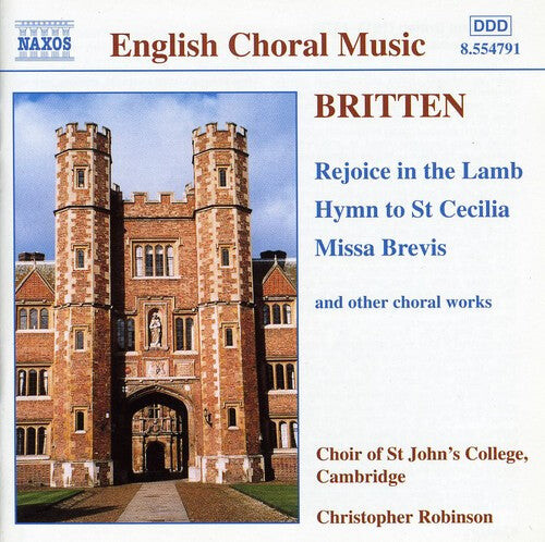 

CD диск Britten / Choir st John's College / Robinson: English Choral Music