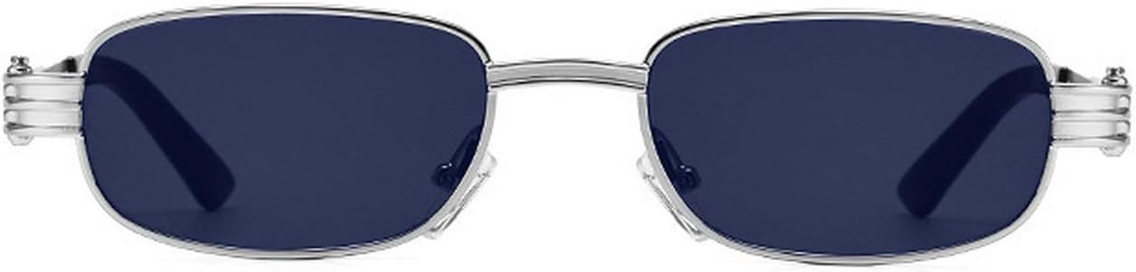 

Солнцезащитные очки Laureles Retro Y2K прямоугольной формы для женщин и мужчин, металлическая оправа, прямоугольные солнцезащитные очки для вождения, пляжа, вечеринки, защита от ультрафиолета UV400, C5