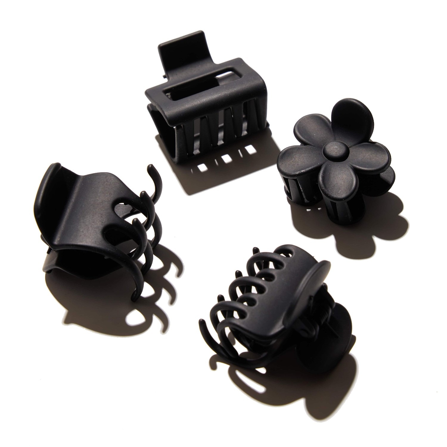 

Заколка для волос small claw hair clips, 4-pack Hairlust, black, количество 1 шт.