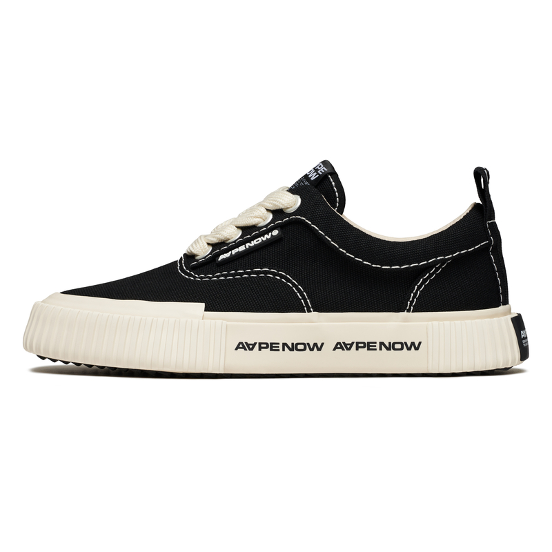 

Aape Кеды Canvas Shoes Men's Low top Black/White/Army Green