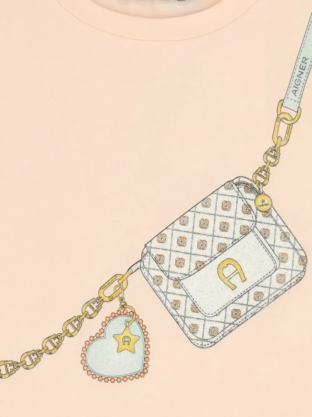 Футболка с графическим рисунком спереди Aigner Kids, розовый — фото 3