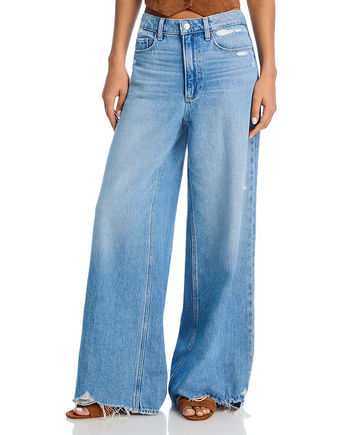 

Джинсы Portia High Rise Wide Leg с подолом Rumours Rock PAIGE, синий