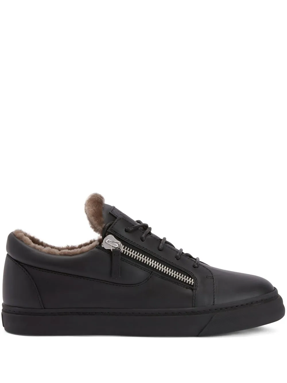 

Кроссовки с отделкой из овчины Giuseppe Zanotti, черный
