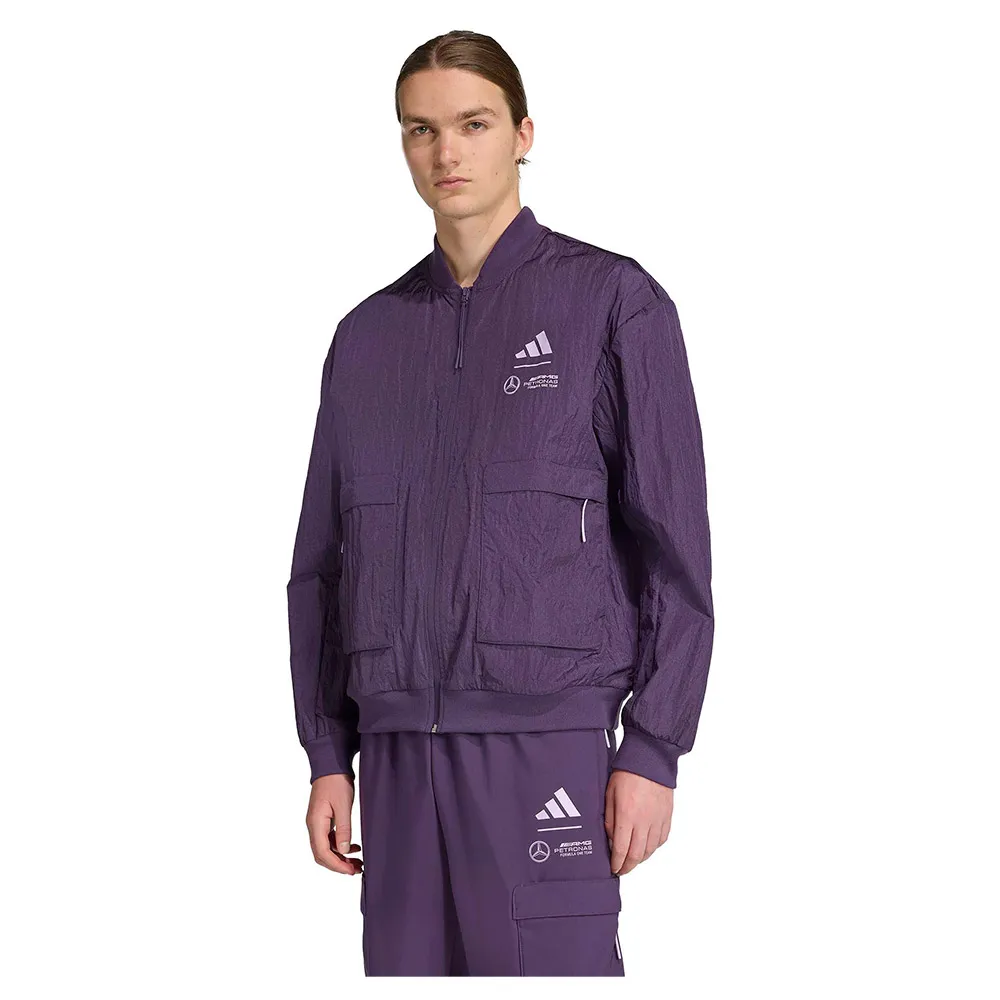

Куртка adidas Mercedes-AMG Petronas Formula One Team Premium Woven Bomber, фиолетовый