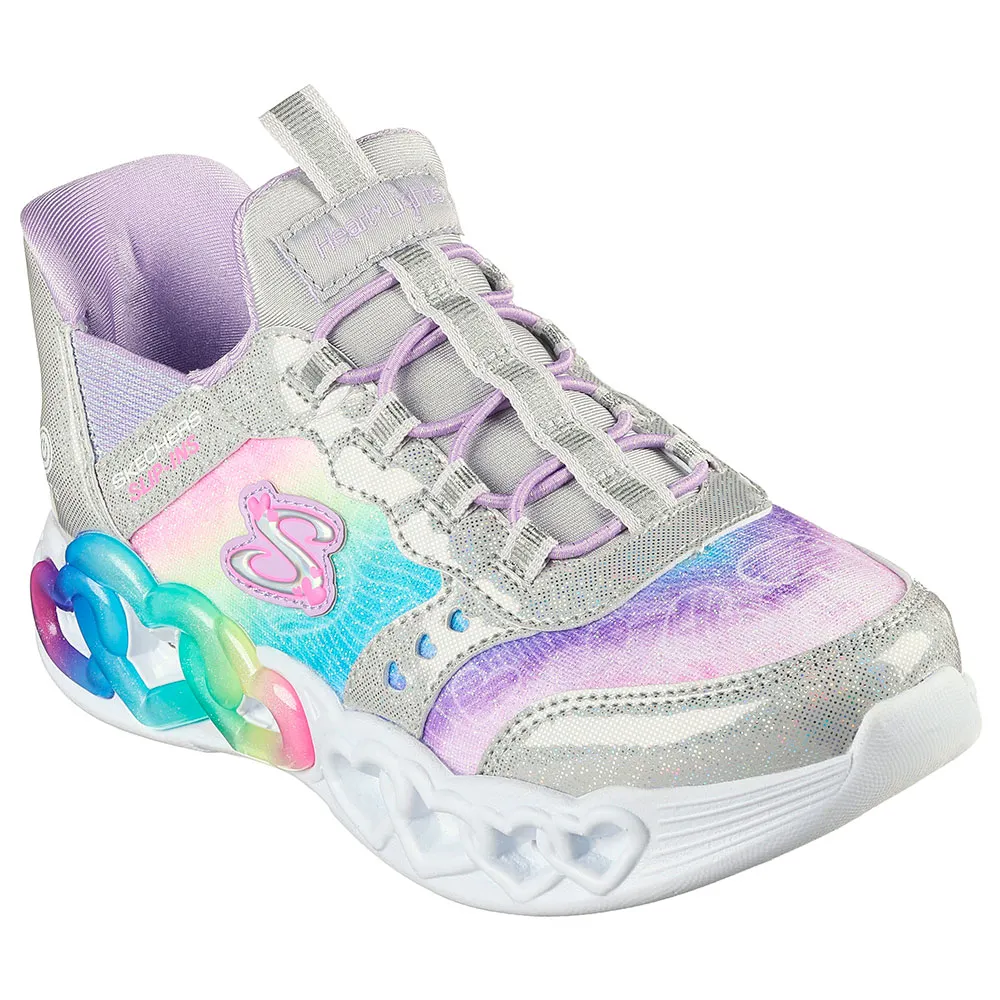 

Слипоны Skechers Infinite Heart Lights Eternal Shimmer Kids, серый