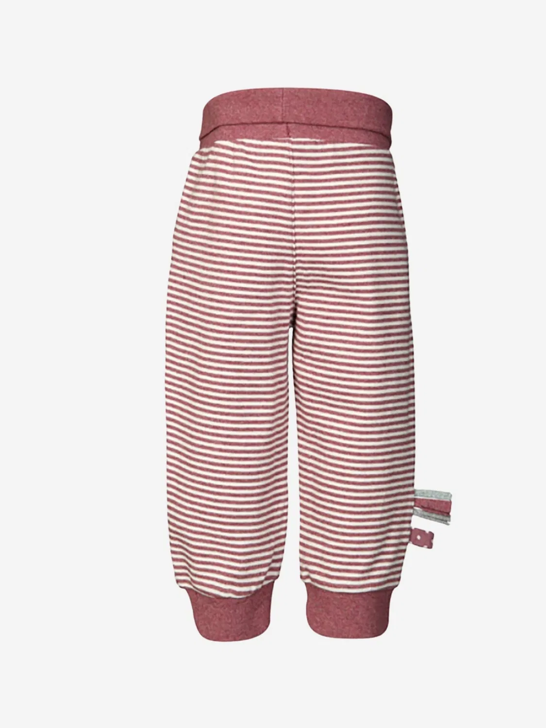Детские трусики Organicera Regular Pants Organic Baby Pants with Elastic Band, Striped в бордовом цвете — фото 2