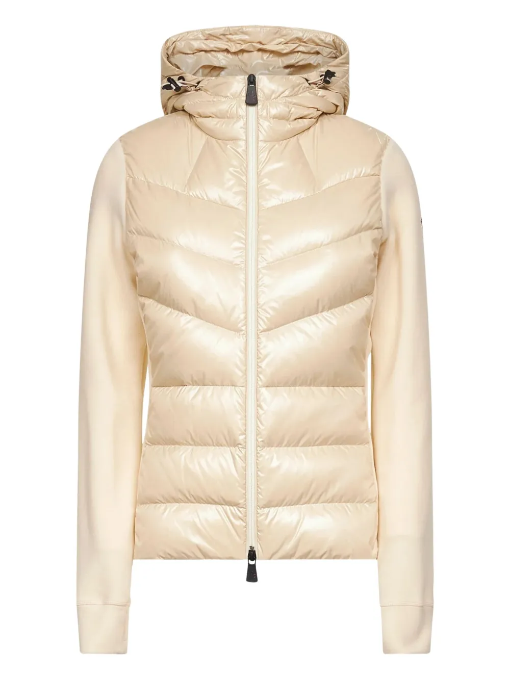 

Стеганая куртка с капюшоном Moncler, бежевый