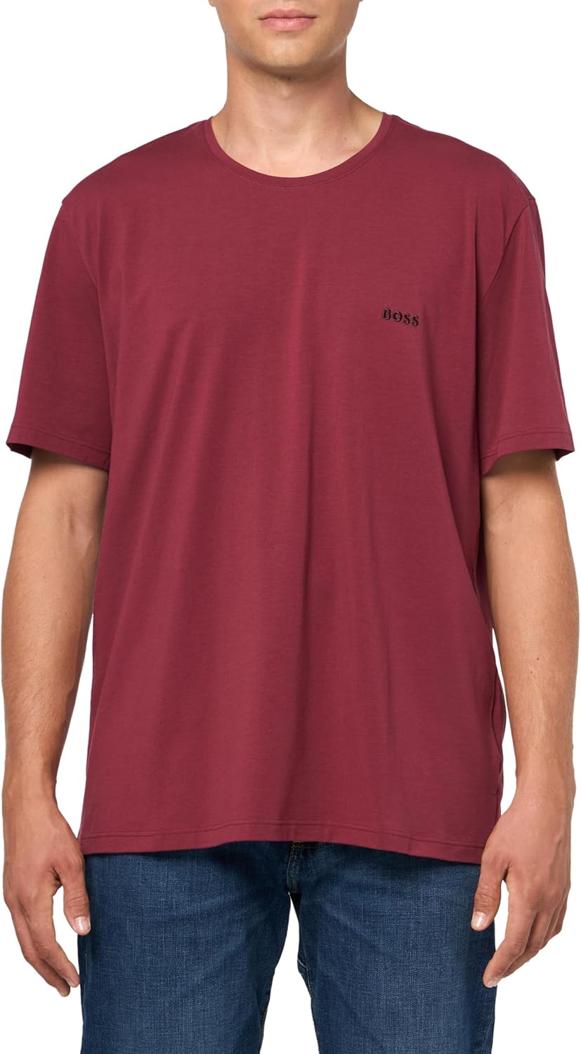 

Мужская хлопковая футболка для дома BOSS Mix&Match с круглым вырезом, Black Cherry, Черный, Мужская хлопковая футболка для дома BOSS Mix&Match с круглым вырезом, Black Cherry