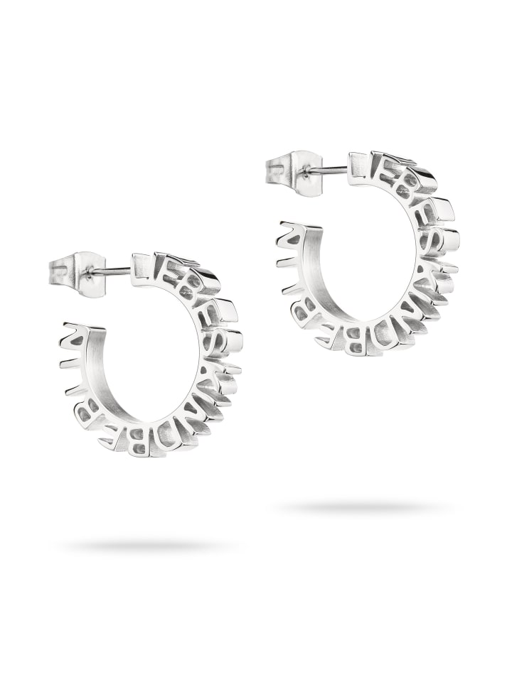 

LIEBESKIND BERLIN Серьги с объемными надписями из серебра