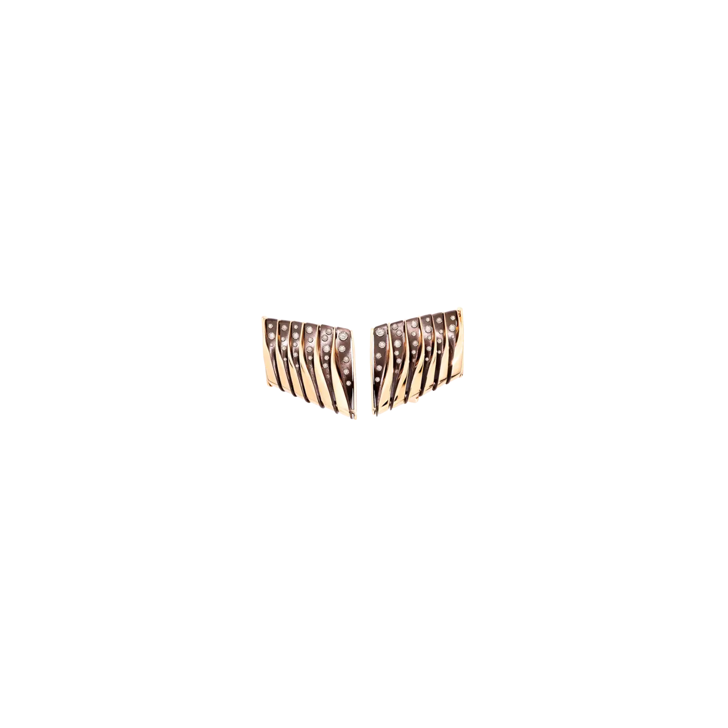 

Серьги из розового золота, бронзы и коричневых бриллиантов Vhernier