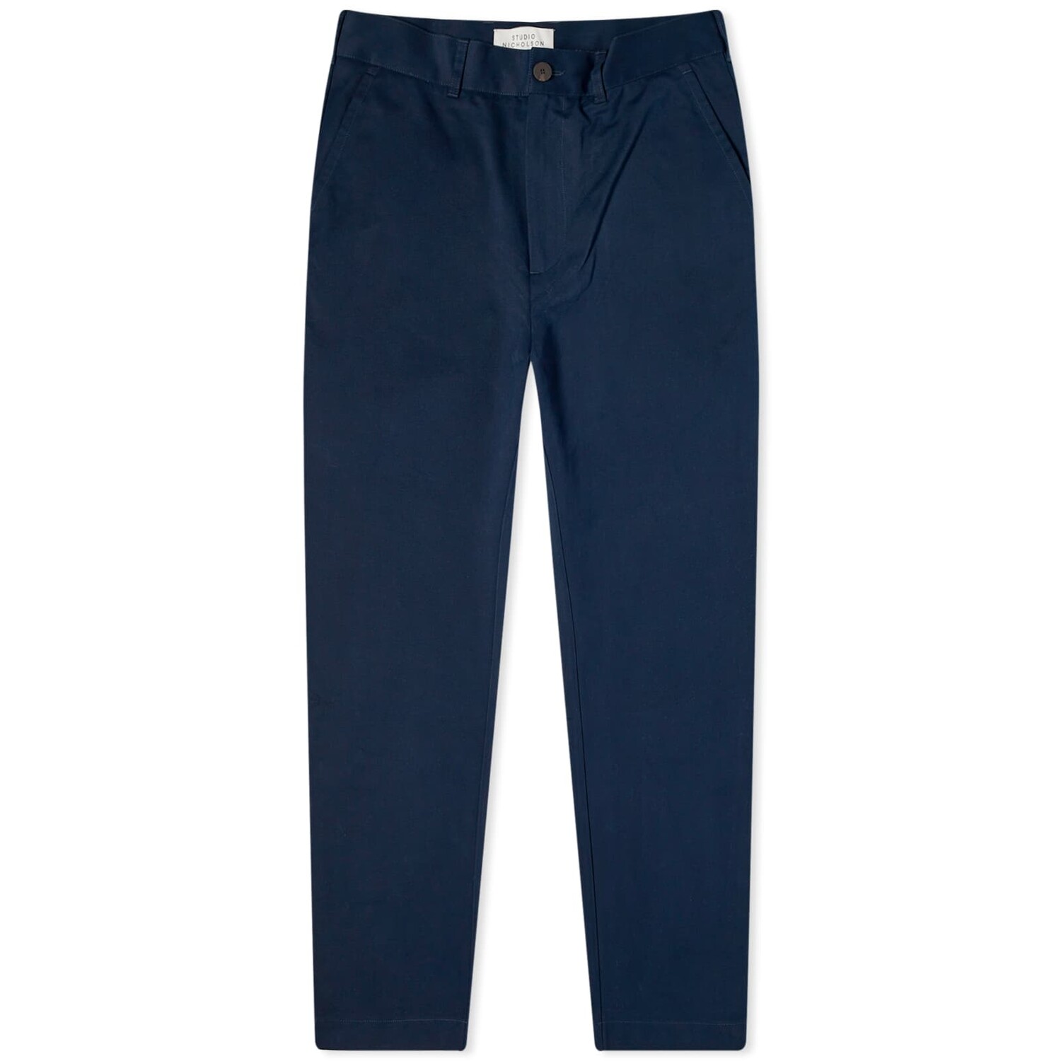 

Брюки Studio Nicholson Bill Narrow Leg Twill, темно-синий