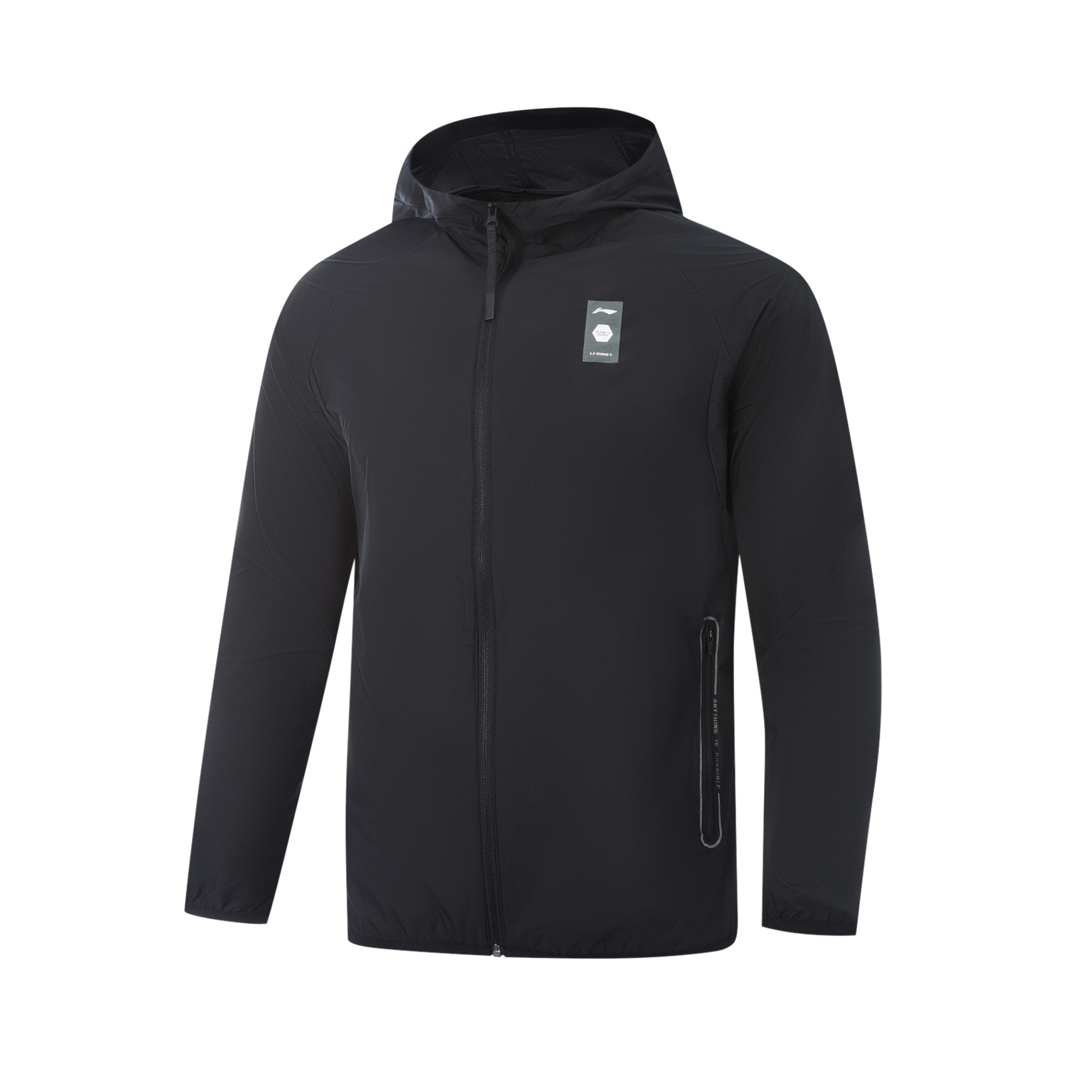 

LINING Фитнес куртка тренч черный мужской, Black