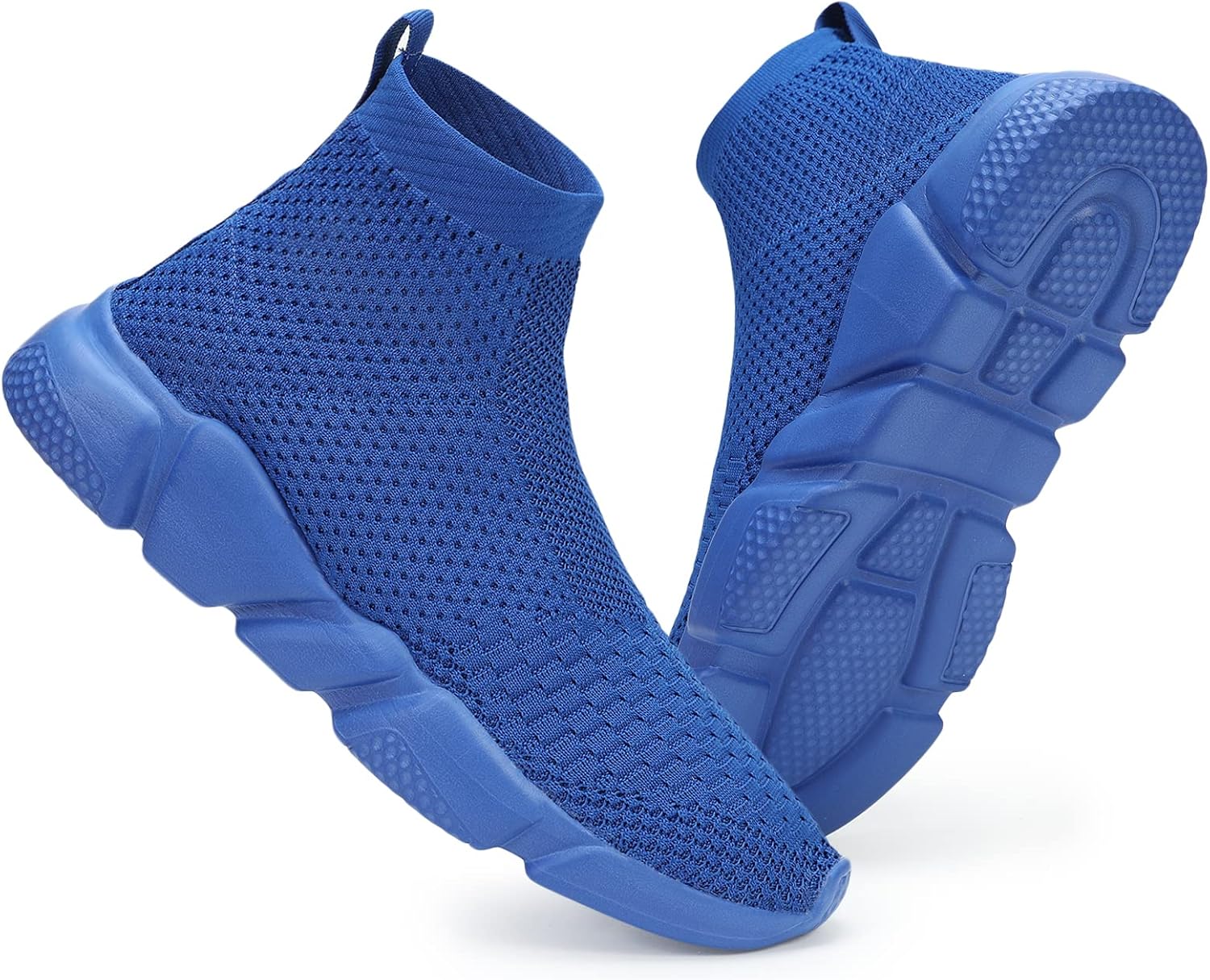 

Мужские кроссовки Casbeam для бега, вязаные, удобные, легкие, дышащие, повседневные спортивные туфли, модные слипоны для ходьбы, синий