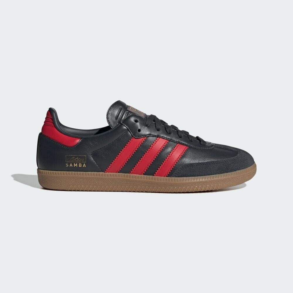 

Кроссовки Adidas SAMBA OG, цвет Carbon/Better Scarlet/Gum