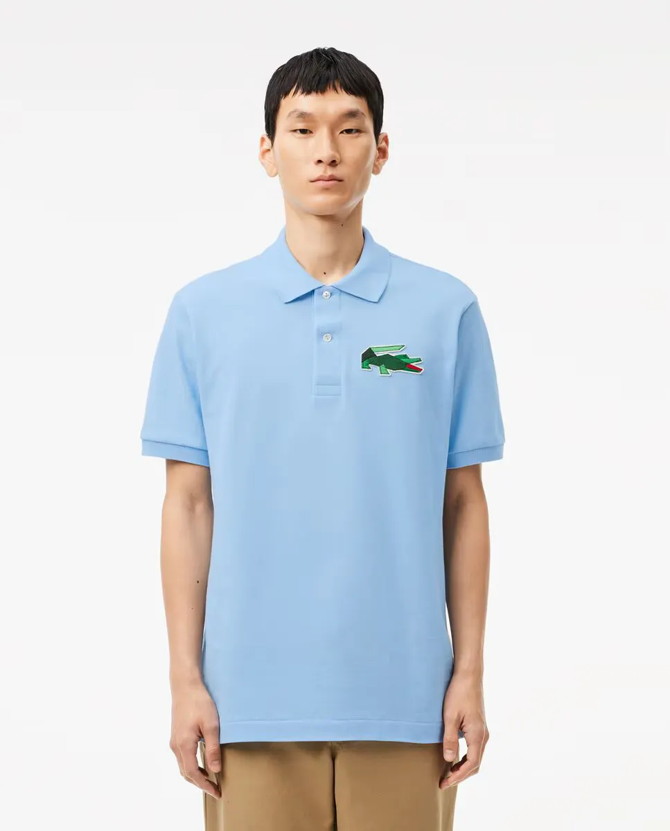 

Мужская рубашка поло с короткими рукавами Original Badge Lacoste, синий