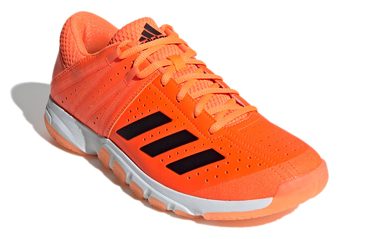 Кроссовки для бадминтона Wucht P5, унисекс, низкие, оранжевые/черные Adidas — фото 3