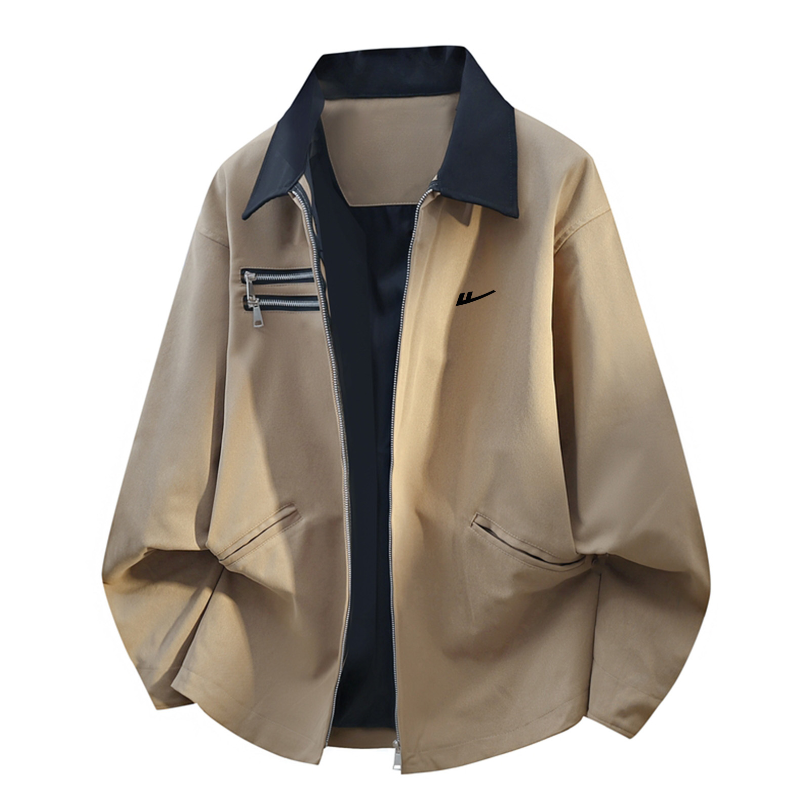 

Куртка женская Lapel Moderate Workwear WARRIOR, темно-хаки[free diy brand merch]