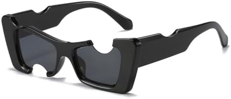 

Винтажные солнцезащитные очки «кошачий глаз» с вырезом для глаз, модель 2026 года, для женщин, модные хип-хоп солнцезащитные очки, мужские панк-очки, белые очки MTZJH, D1