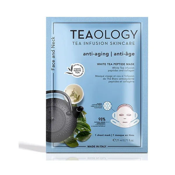 

Антивозрастная маска из белого чая с пептидами Tea Infusion Skincare Teaology, 21 ml