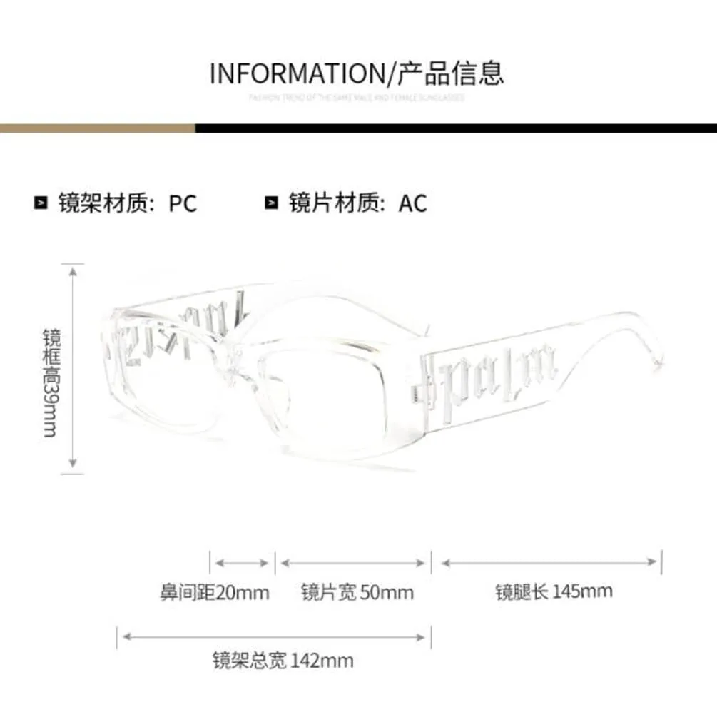 

Модные квадратные солнцезащитные очки для мужчин и женщин в стиле панк с буквами, с защитой от УФ-излучения (прозрачная оправа с белыми блестками) Weloveushop, White