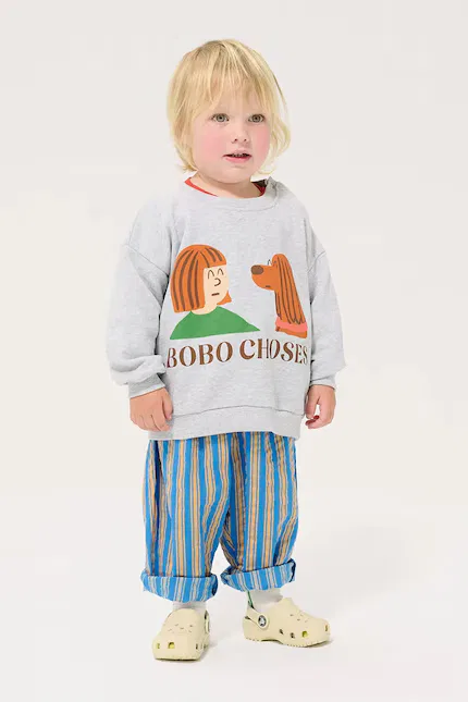 Худи детское Friends in a Pickle Bobo Choses, серый