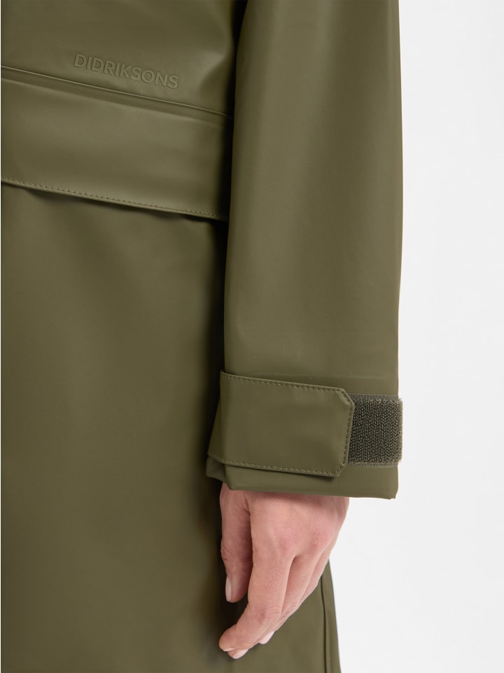 

Didriksons Дождевая парка Elly оливкового цвета