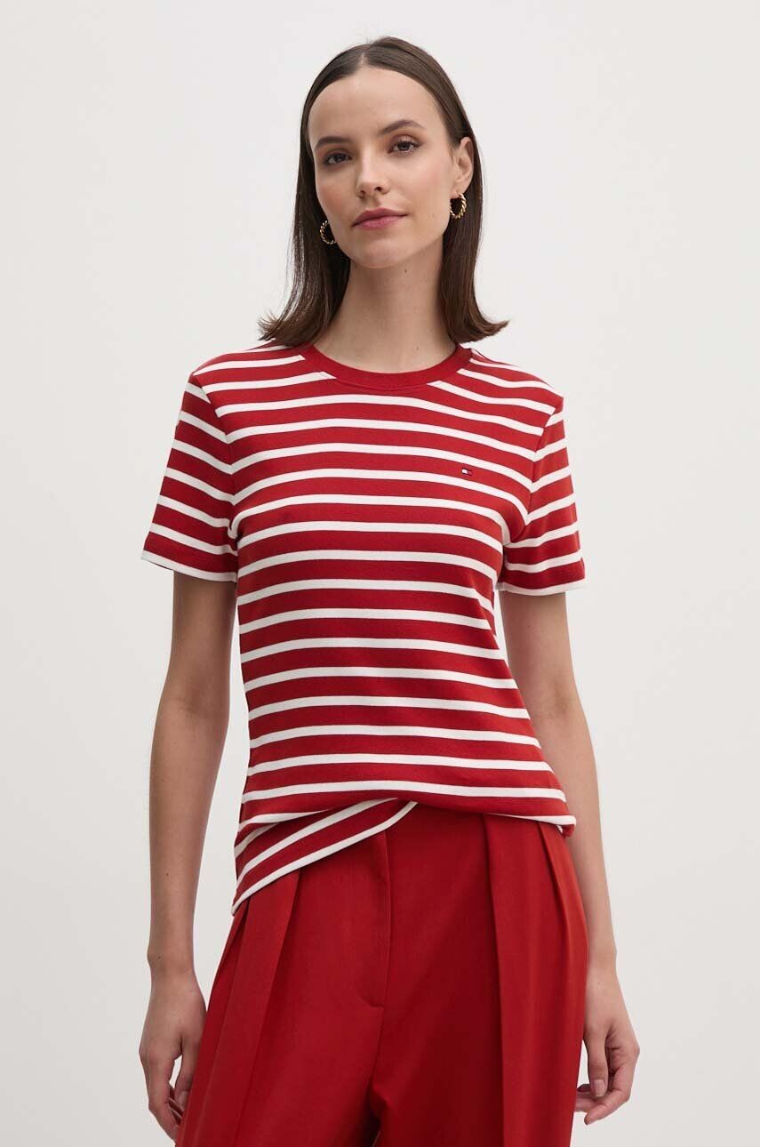 

Хлопковая футболка Tommy Hilfiger, красный
