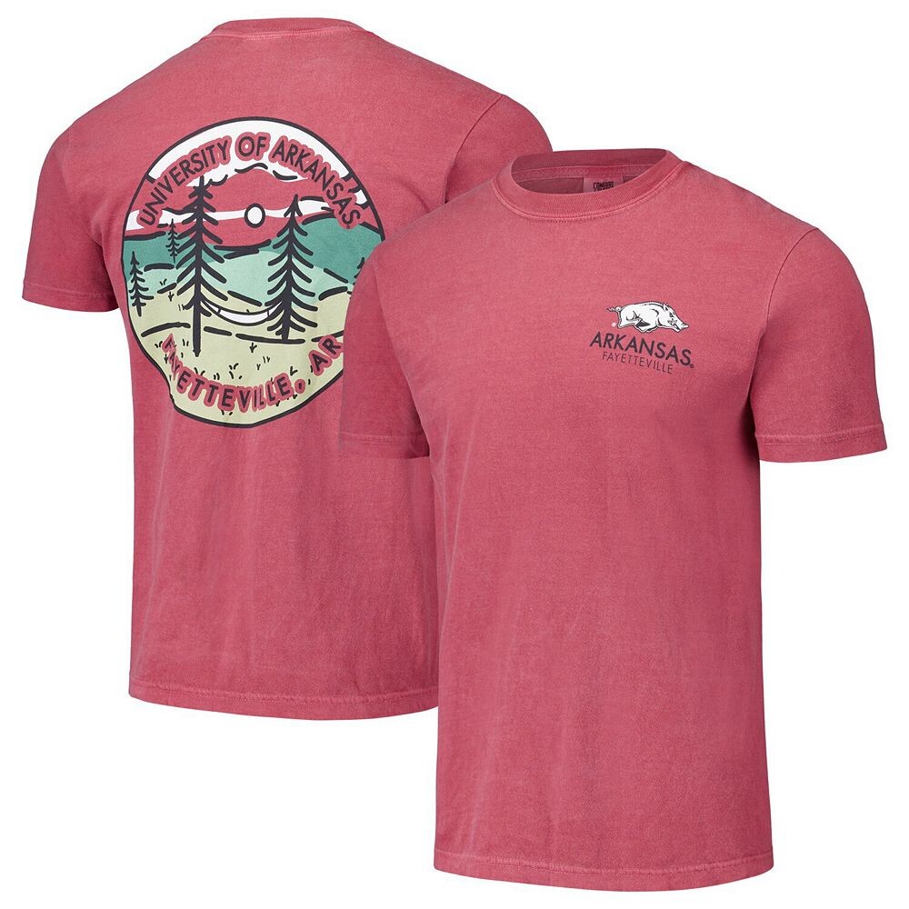 

Футболка унисекс Cardinal Arkansas Razorbacks Scenic Comfort Colors Image One, цвет Ark Red