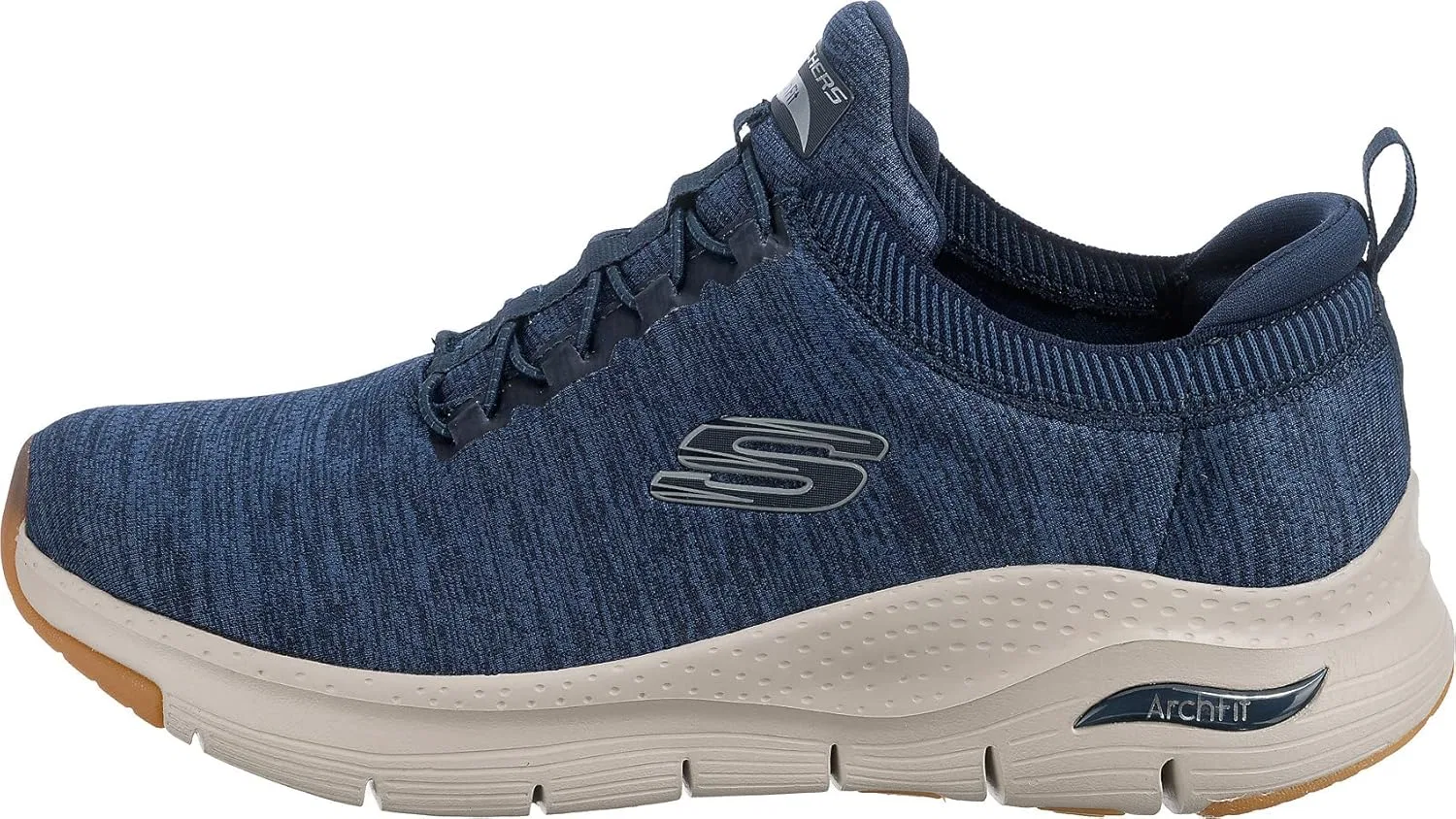 Мужские кроссовки Skechers Arch Fit Waveport, Navy Mesh Trim — фото 2