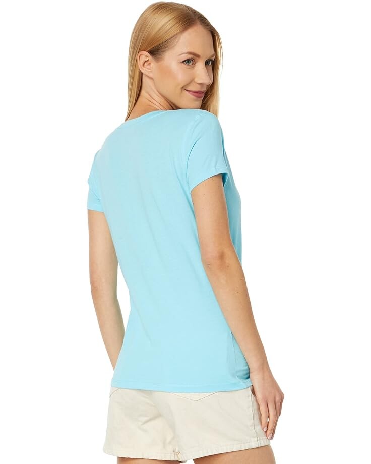 

Футболка U.S. POLO ASSN. Iconic V-Neck Tee, цвет Horizon Blue
