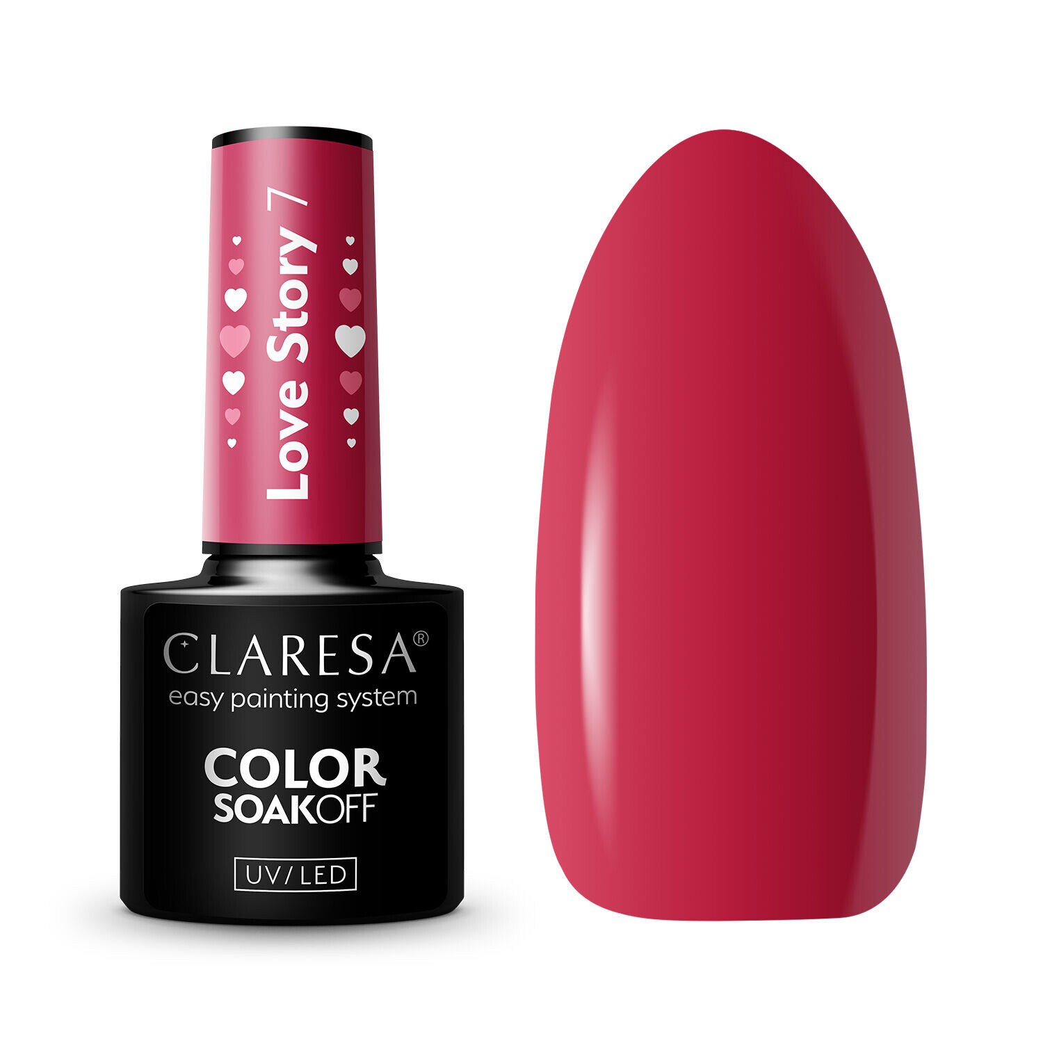 

Гибридный лак для ногтей 7 Claresa Love Story, 5 гр