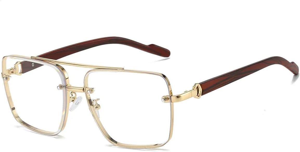 

Солнцезащитные очки с защитой UV400 | Двойная перемычка, металлические шарниры, градиентные линзы | Для женщин и мужчин, для занятий спортом на открытом воздухе и вождения DSVIGF, Trans Lens