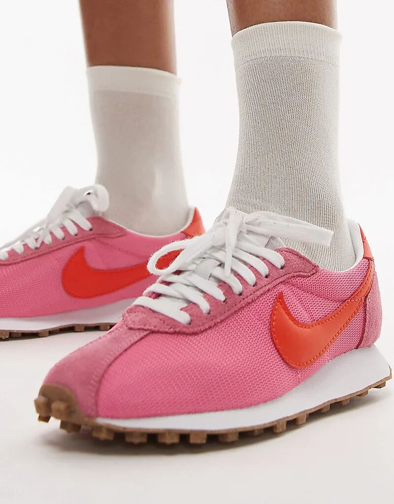 Кроссовки Nike LD-1000 розового и красного цветов — фото 4