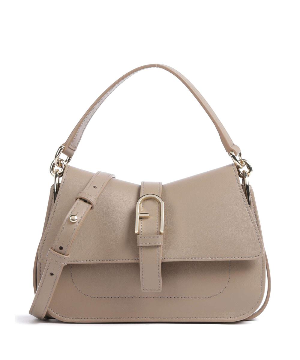 

Мини-Сумочка Flow из мелкозернистой кожи Furla, коричневый